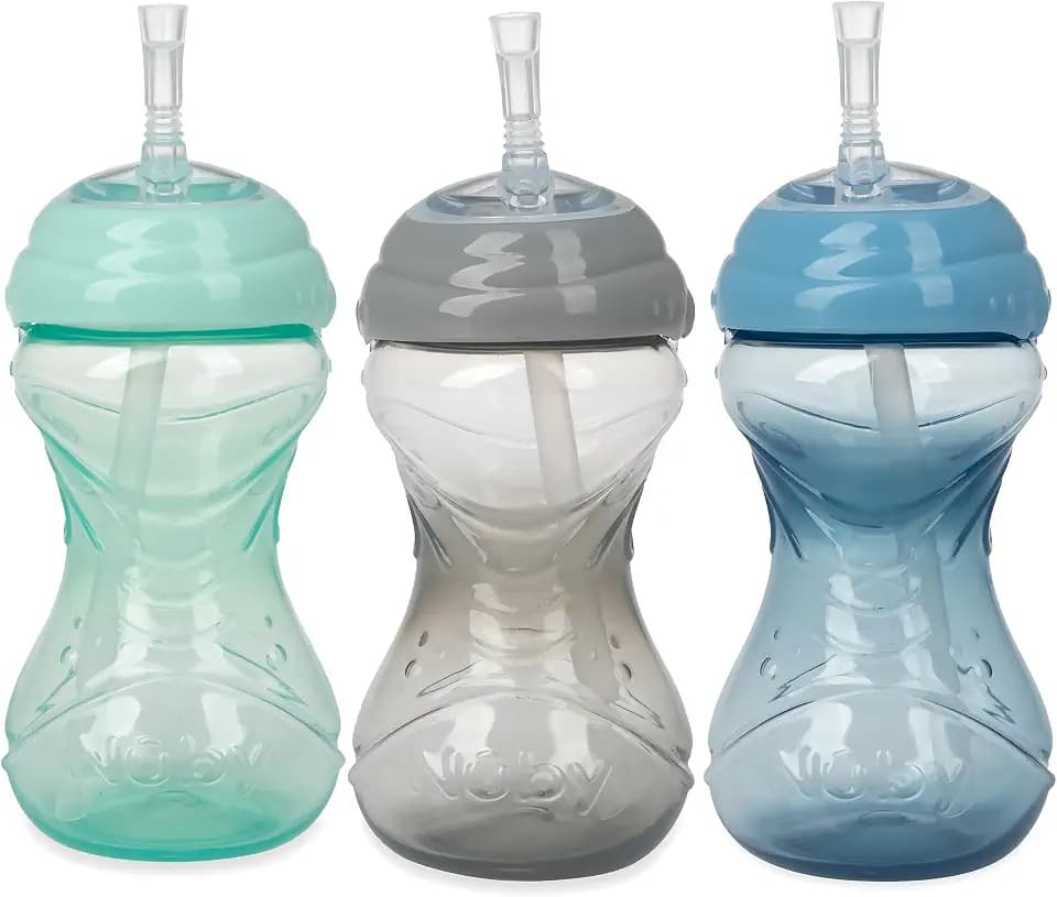 Nuby 3 Count No-Spill Easy Grip Cup - 10 oz