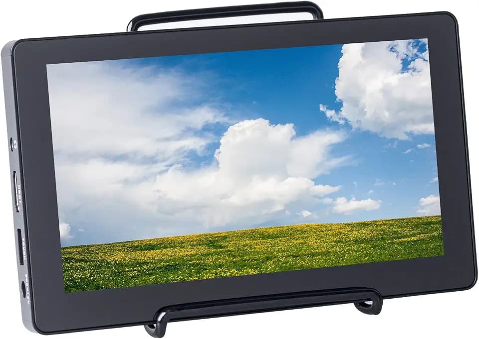 SUNFOUNDER - Raspberry Pi Touchscreen, 7 Zoll kapazitives LCD-Display, HDMI, Monitor mit USB C, für Raspberry Pi 4B und 3B+ mit Ständer