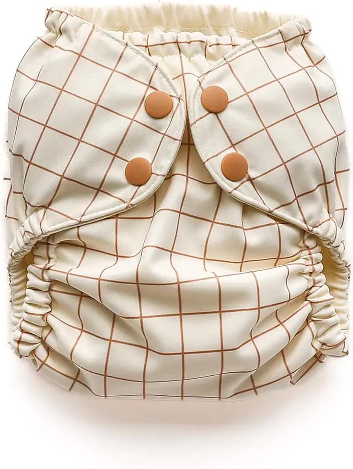Esembly Cloth Diaper Cover, Windowpane, Size 1 (7-17lbs)