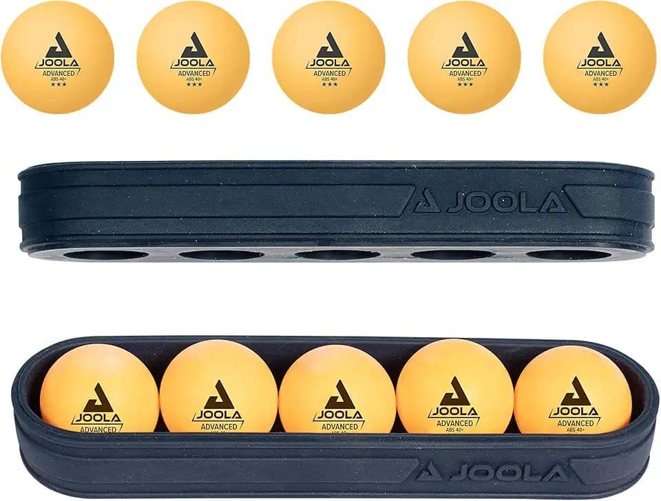 JOOLA Ping Pong Balls - Training 3 Star Table Tennis Balls - 40+mm Regulation Bulk Ping Pong Balls – 12 Pack Colored Ping Pong Balls, Available with Magnetic Ball Holder, Attaches to Ping Pong Table