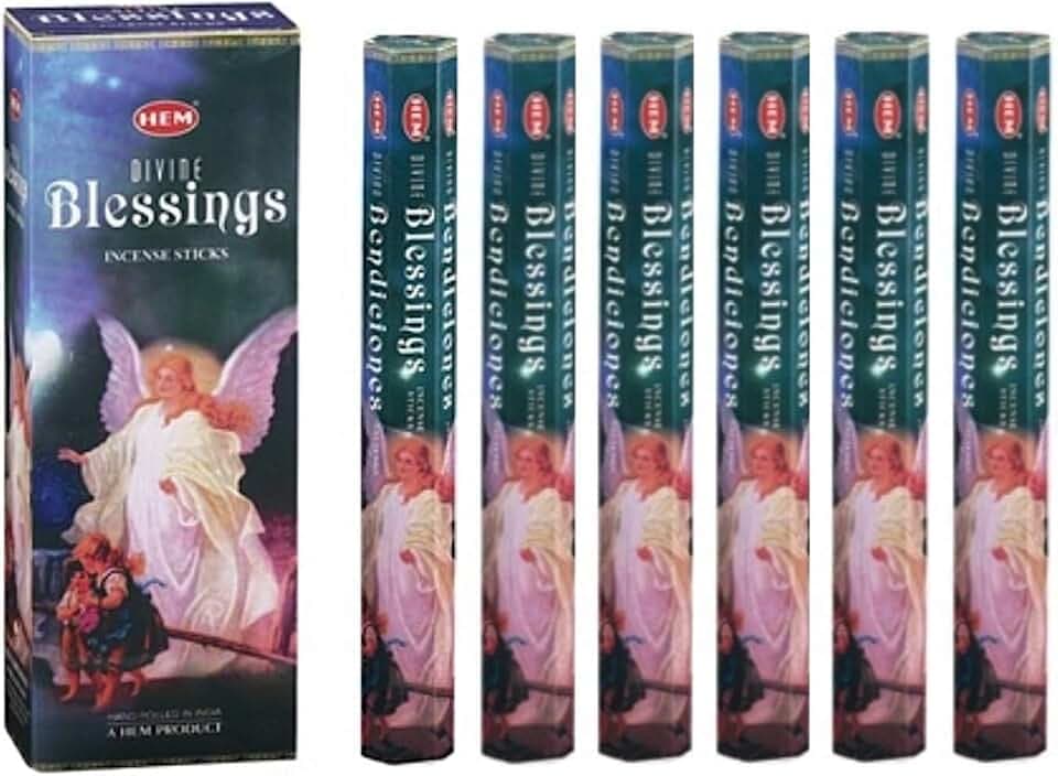 Divine Blessings - Box of Six 20 Stick Tubes - Hem Incense