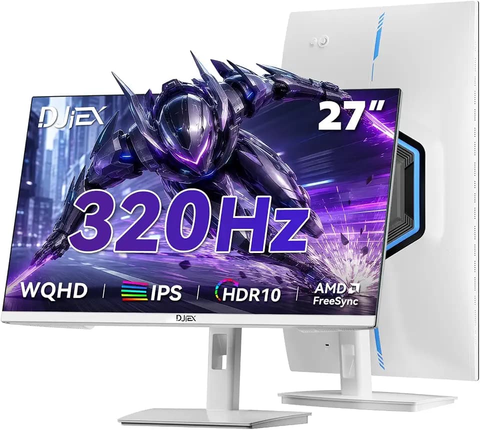 Weißer 27 Zoll Gaming Monitor, 320Hz, 1ms MPRT, Fast IPS, 2K QHD