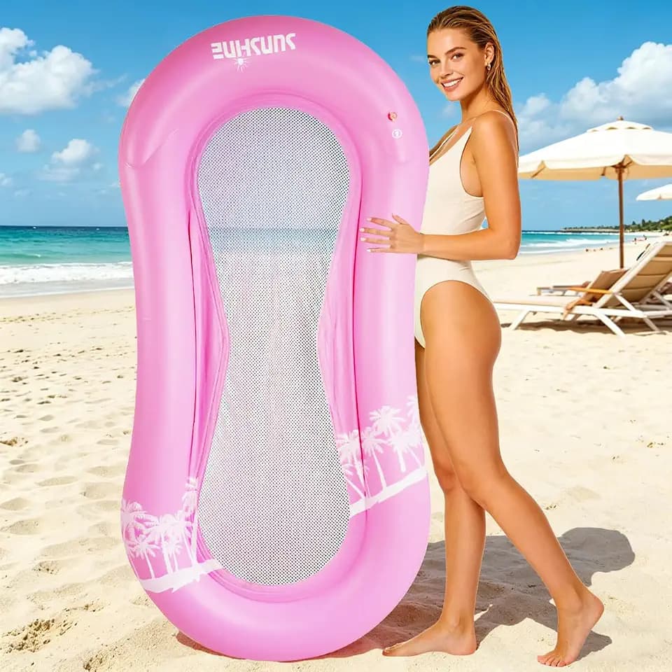 ZHUYNXIR Pool Float for Adult, Float Hammock,Inflatable Rafts Swimming Pool Air Sofa Floating Chair Bed,Lying on it Your Whole Body is submerged in Water,Great for Chilling in The Pool