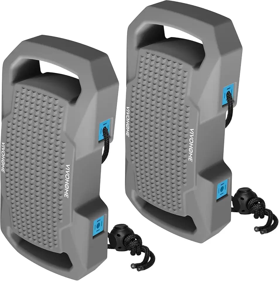 VIVOHOME EVA Boat Fenders for Docking, Boat Bumpers with Nylon Rope, and Fixed Lock Fit for Yachts, Sailing Dinghies, Bass Boats