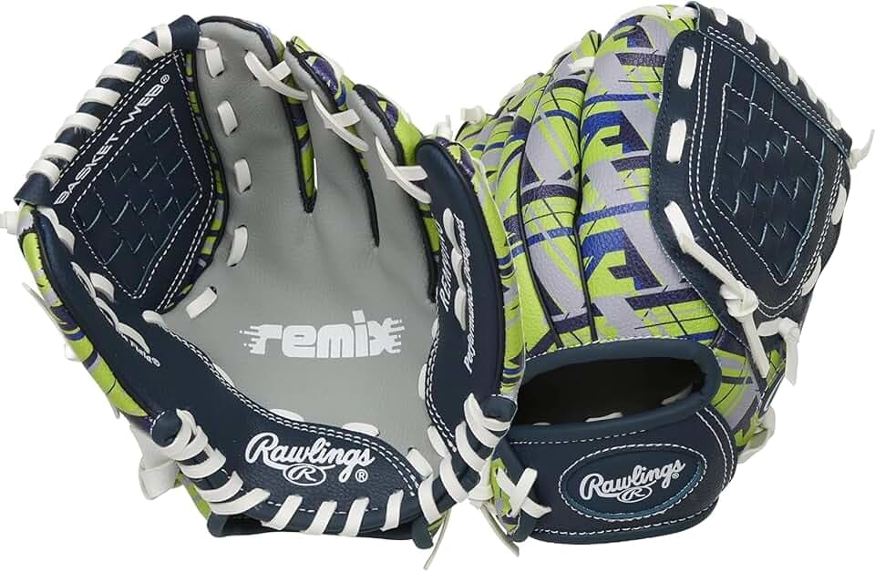 Rawlings Remix Youth Baseball Gloves | Baseball, Softball, T-Ball Gloves