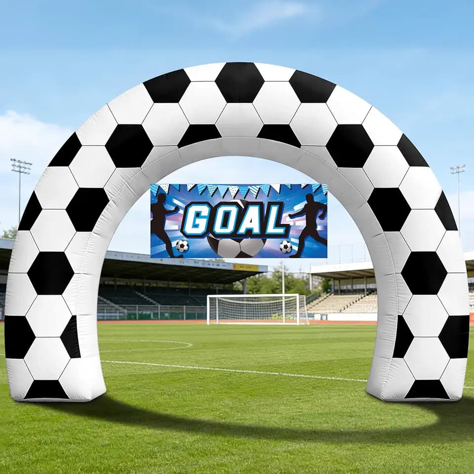 8FT Giant Soccer Inflatable Arch Match Day Viewing Party Decor