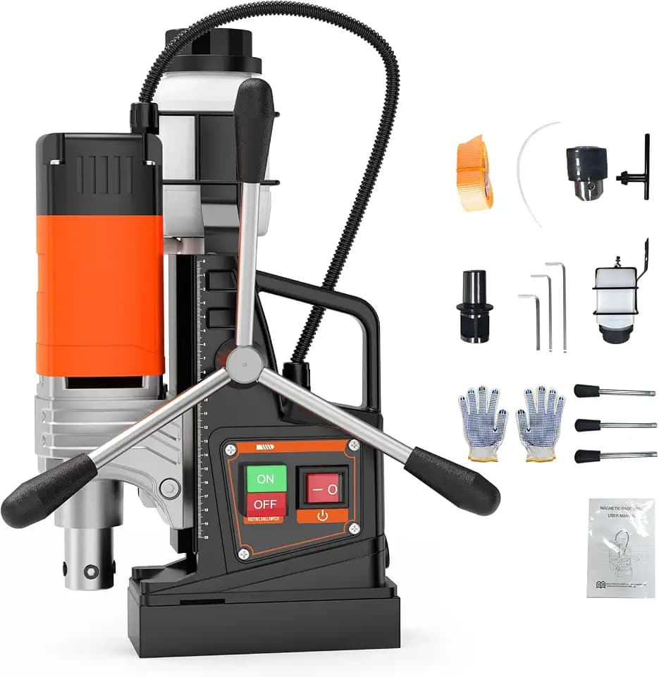 GarveeTech Mag Drill Press, 1650W 1.57 in Boring Diameter, Magnetic Drill