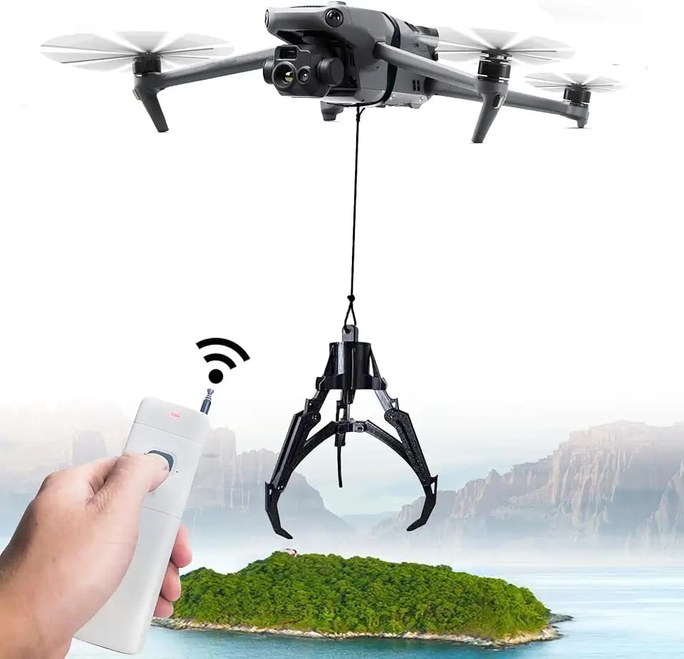 Universally Drone Manipulator Claw Hook Grabber Kit Remote Control