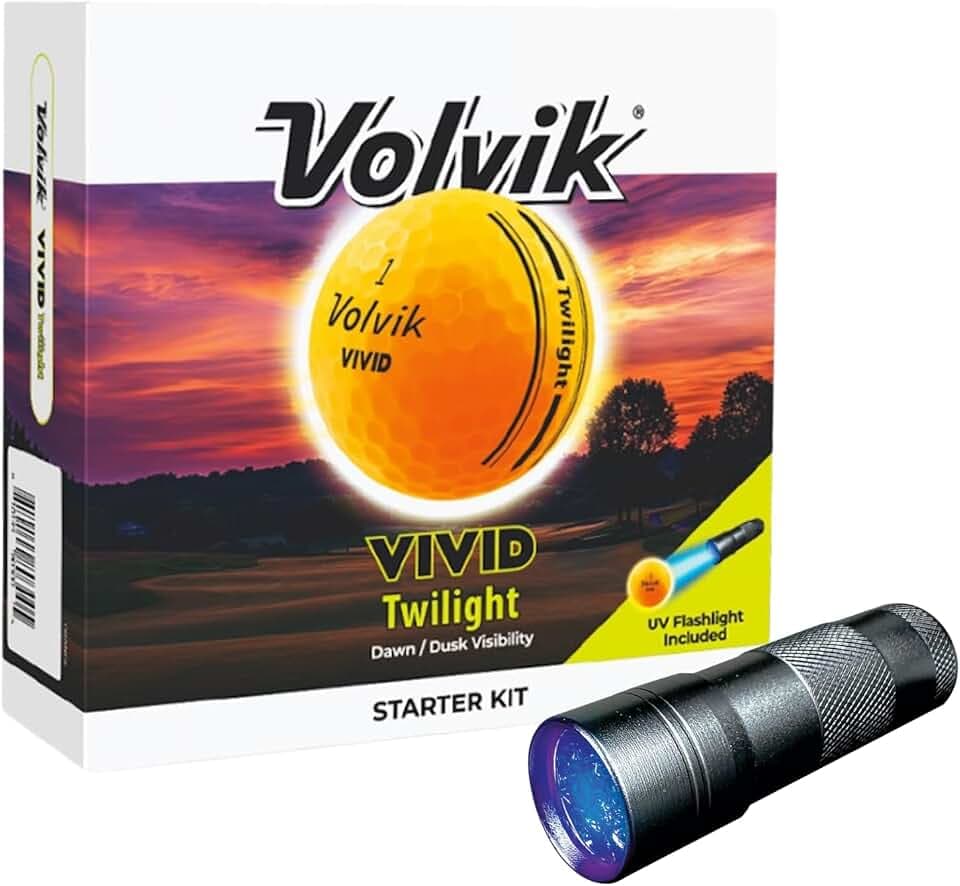 Volvik Vivid Twilight Glow in the Dark Golf Balls (6 Pack)
