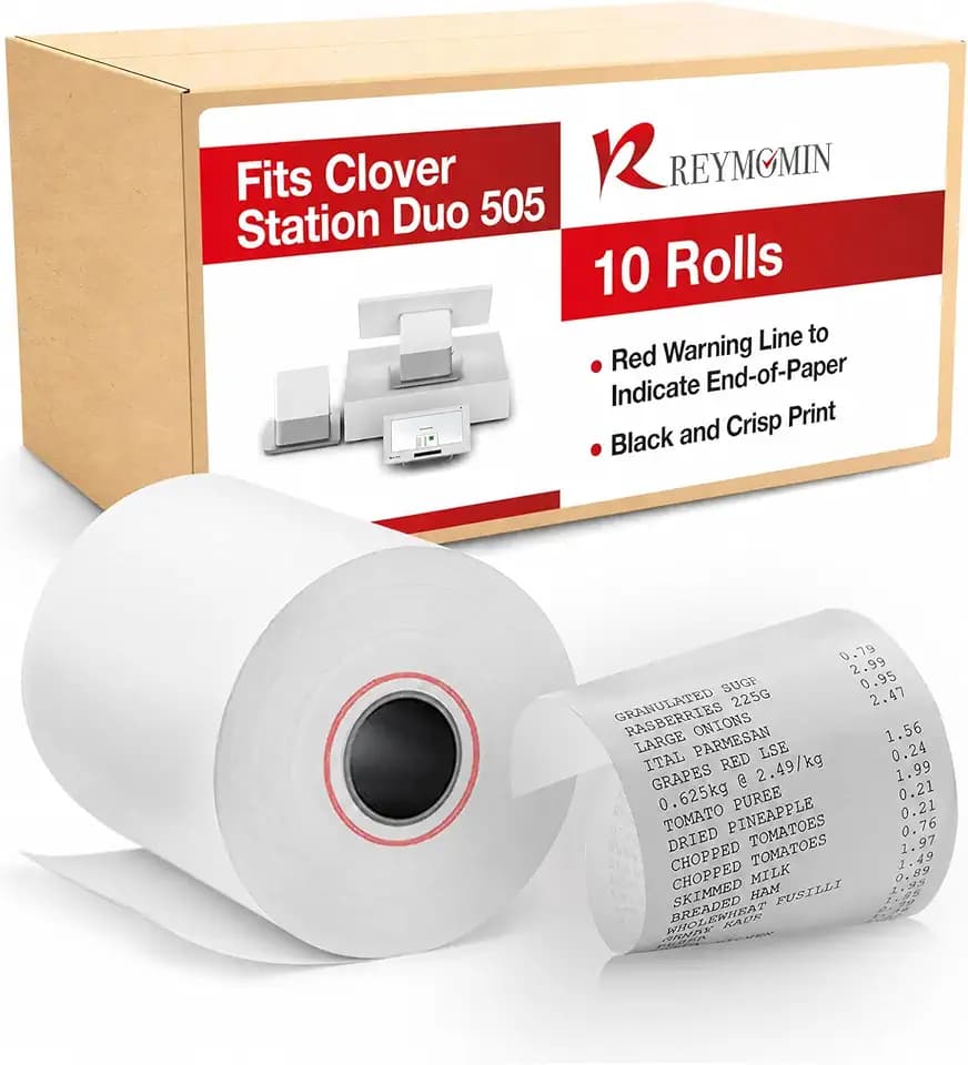 Thermal Paper for Clover Station P100, P500 & Clover Duo C505-10 Rolls