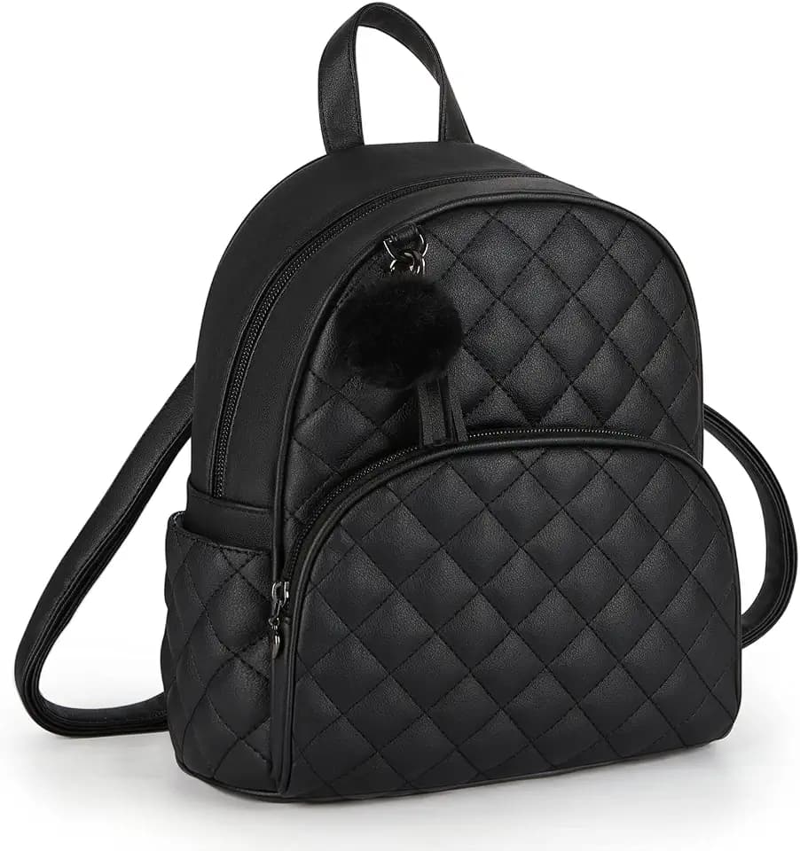 ECOSUSI Mini Backpack for Women Leather Small Backpack Purse for Ladies