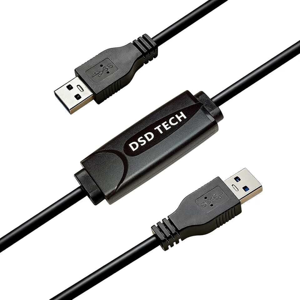DSD TECH SH-K03A USB 3.0 Data Link Kabel, 5Gbps Datentransfer & KM-Sharing, Win/Mac, 3m (10ft)