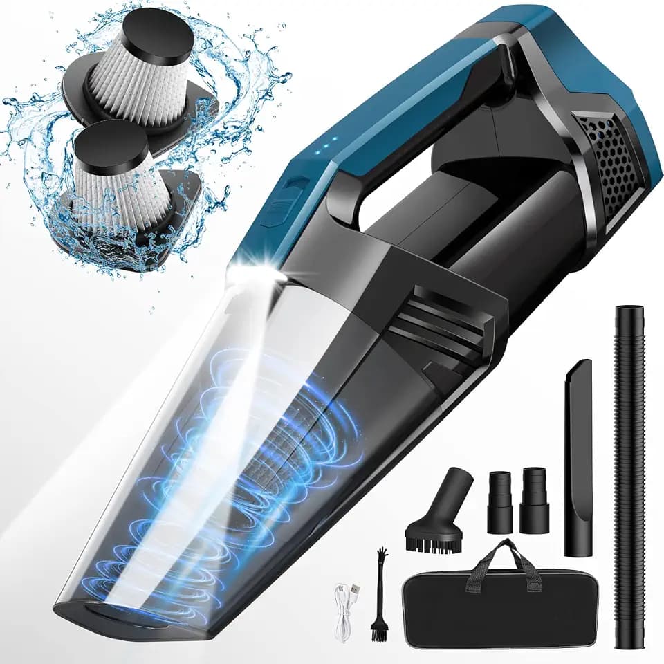 Blestan Handheld Vacuum Cordless Car Vacuum Portable with LED Light