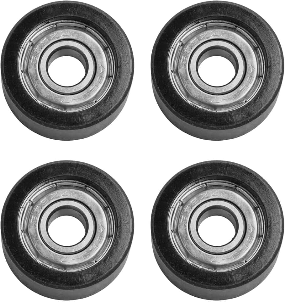 Rowing Machine Seat Wheels 4-Pack, 27Mm Diameter Rowing Machine Bearing Pulley Wheel Replacement For Water Rowers