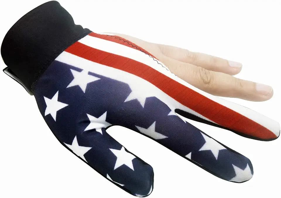 Ibluelover Billiard Gloves Breathable 3 Fingers Show Gloves Anti-Slip Left Hand Open Glove Snooker Shooter Cue Pool Glove Durable Elastic Mittens Outdoor Indoor Sports Supplies for Women Men