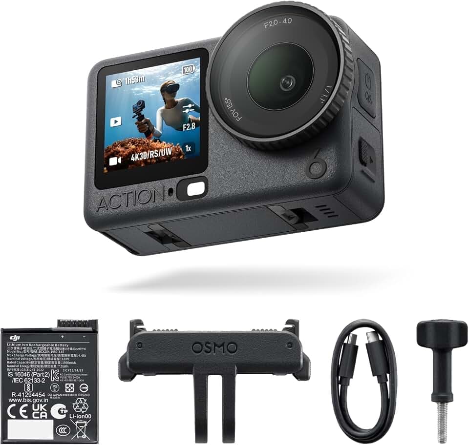 DJI Osmo Action 6 Essential Combo, 8K-Action-Cam für den schnellen Einstieg