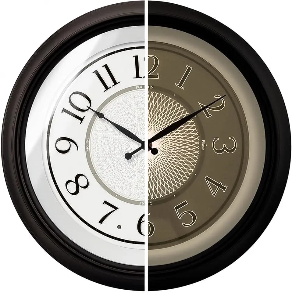 18" Galaxy Large Illuminated Atomic Analog Wall Clock