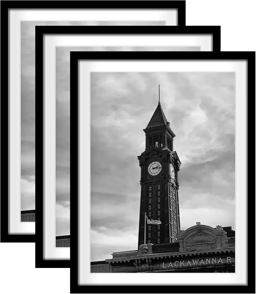 Wiscet 18x24 Picture Frame Set of 3, for Wall Gallery Photo Frames, Black
