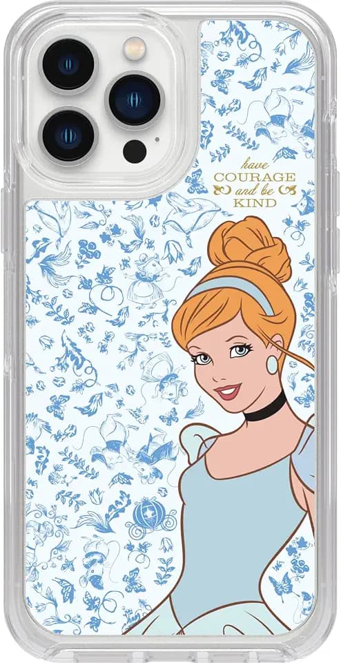 OtterBox Symmetry Series Schutzhülle für iPhone 13 Pro Max & iPhone 12 Pro Max – Cinderella Courage & Kind, Ultra-schlank, rastet an MagSafe EIN, erhöhte Kanten schützen Kamera und Bildschirm