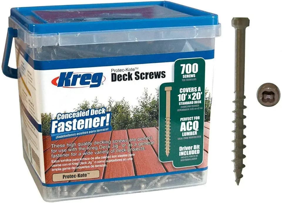 Kreg Protec Kote Deck Screws, SDK-C2W-700, 700 Count, 2-Inch
