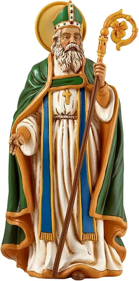 Avalon Gallery Catholic Saints Figurine - Toscana Collection Religious Statue, 8" H, Saint Patrick