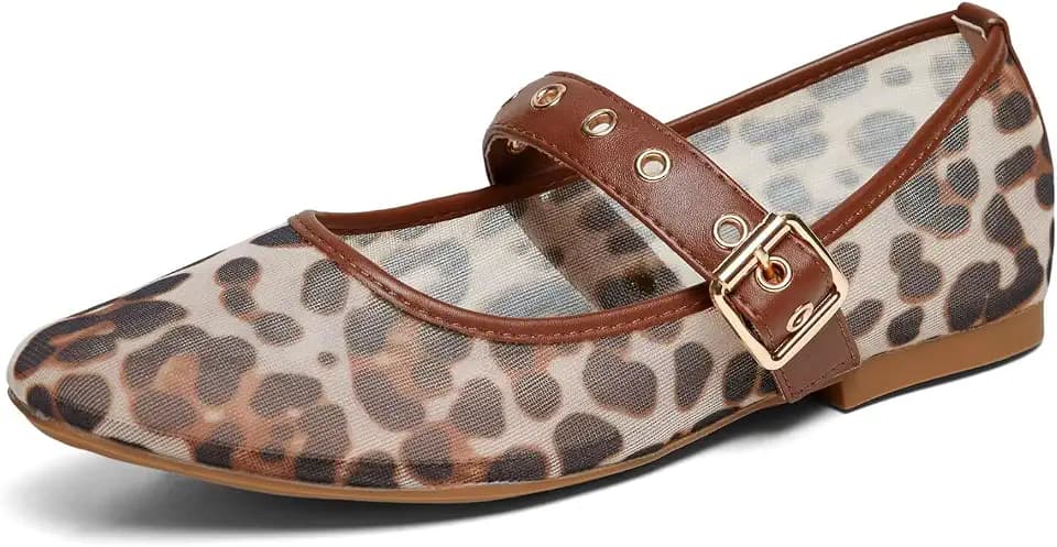 Mary Jane Shoes Women Square Toe Ballet Flats