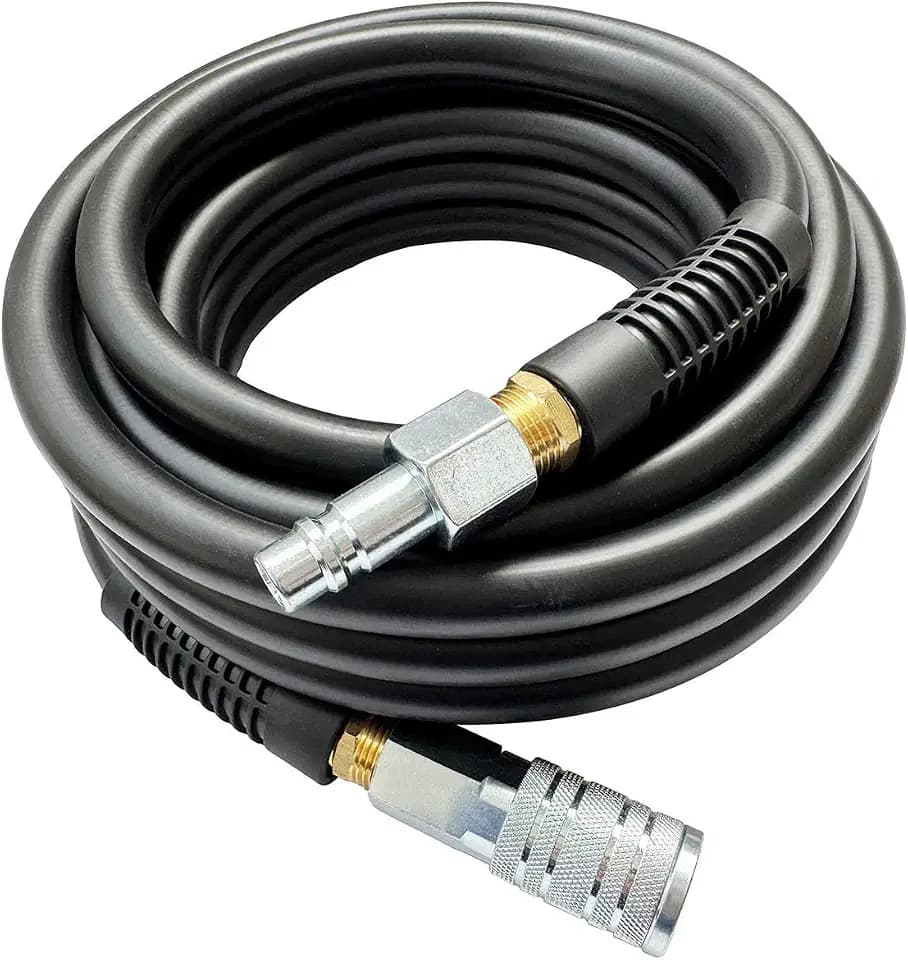 SANFU Hybrid Air Hose 1/2”ID x 50FT, Burst 1200PSI, Black(50’)