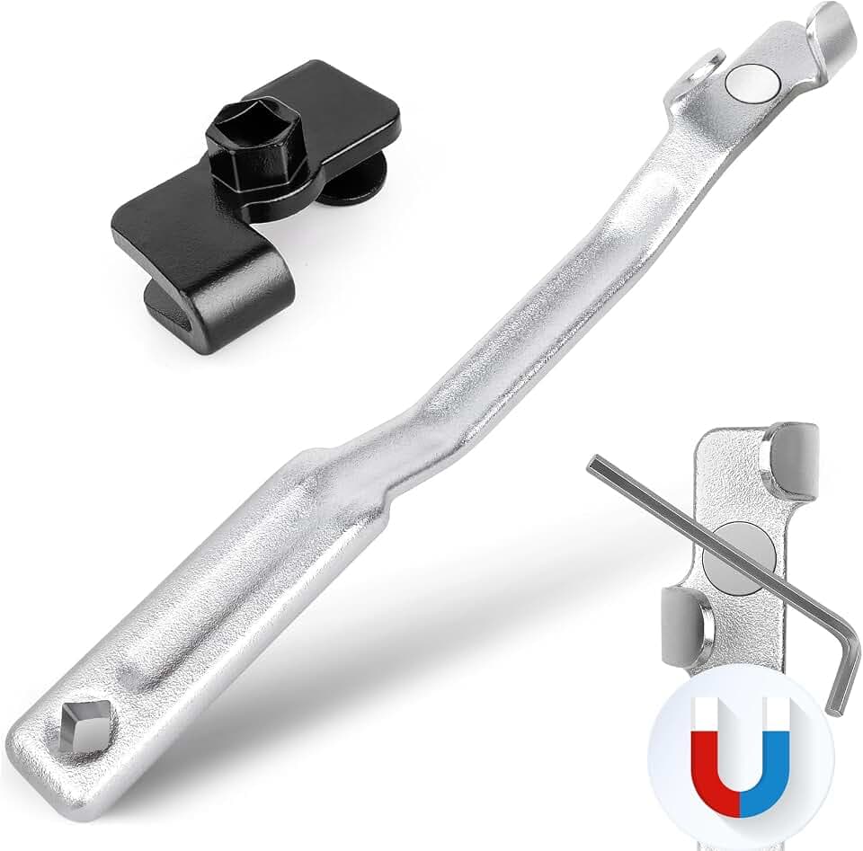 Fasouna UPGRADED Wrench Extender Tool Bar with Magnet - Universal Offset Wrench Extension with 1/2 Inch Drive & 21mm for Torque Adapter, Garage Repair, Automotive, Stubborn Screws