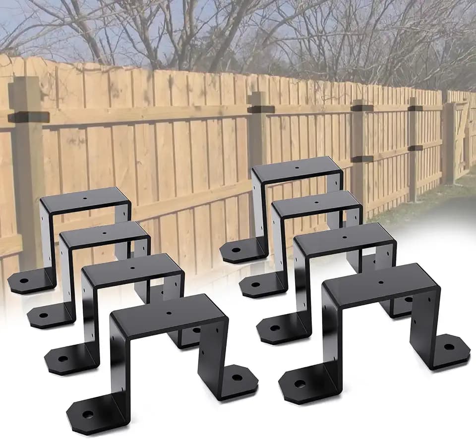 4x4 Post Strap Ties for Wood Fencing Deck, 8 Pack