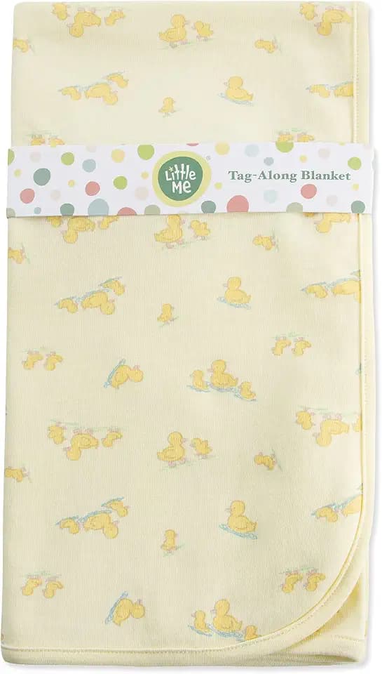 Little Me Baby Gender Neutral Swaddling Receiving Blanket, Duckies, OS