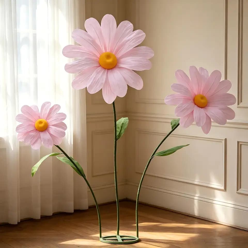 Large Daisy Flowers Artificial,5.9 Ft Giant Paper Flower Decoration