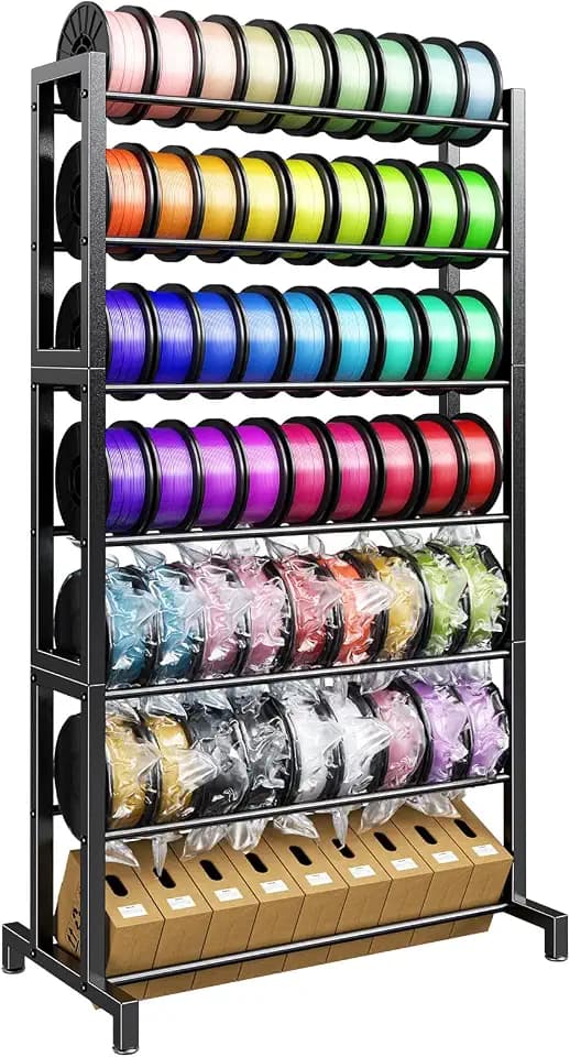 POKIPO 3D Printer Filament Storage Rack 7-Tier, Multi-Layer Filament Rack