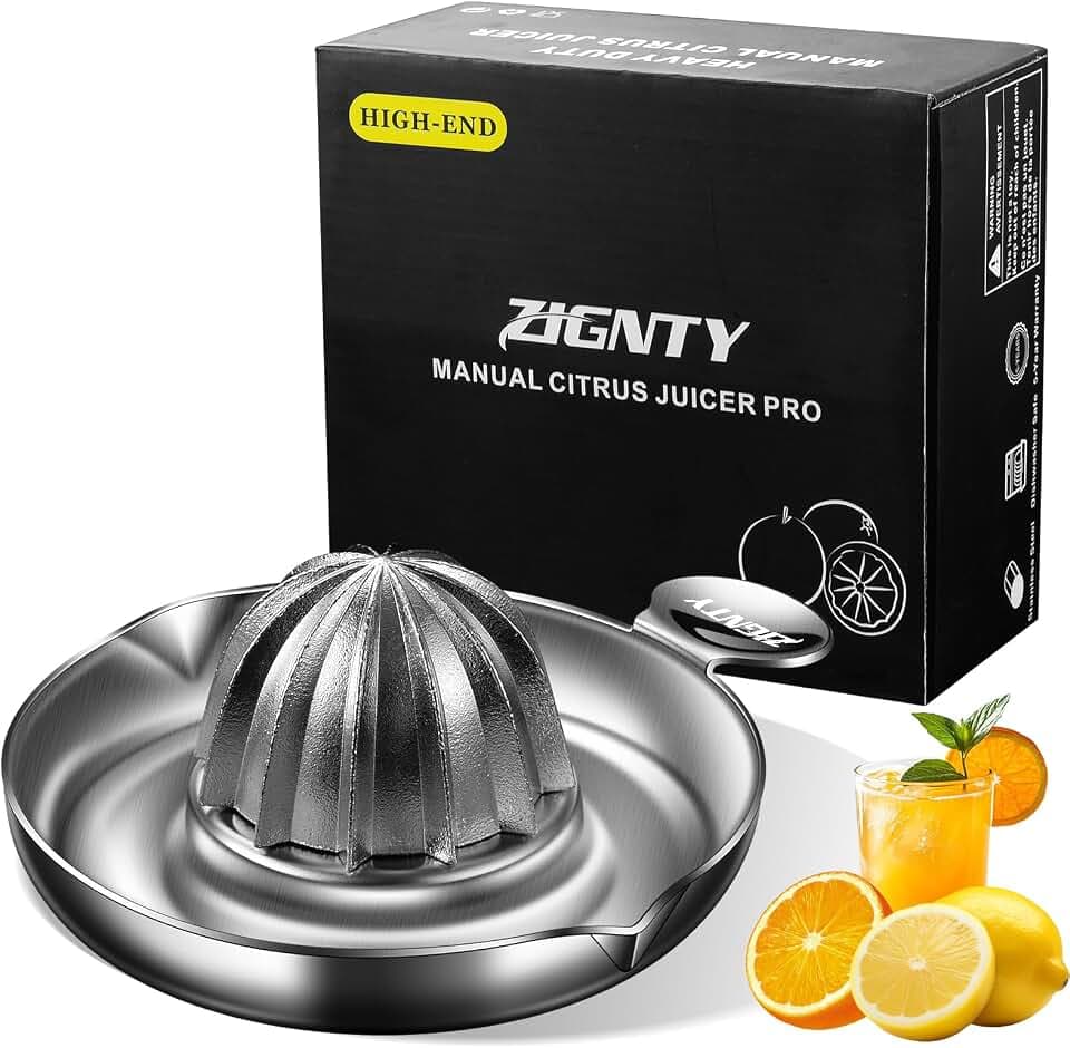 Lemon Squeezer Stainless Steel, Ultra Heavy Duty Manual Hand Juicer