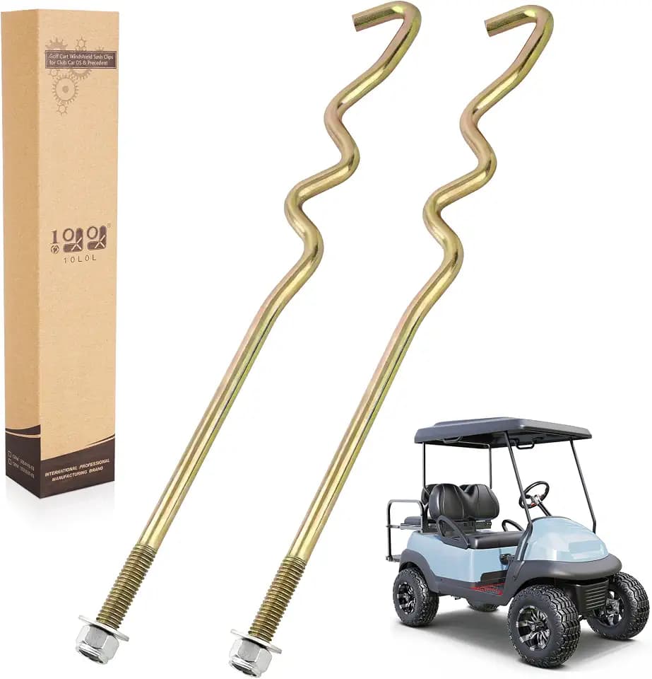 10L0L Golf Cart Battery Hold Down Rods Kit for Club Car Precedent 2008.5 & Up OEM#103374801 103357701
