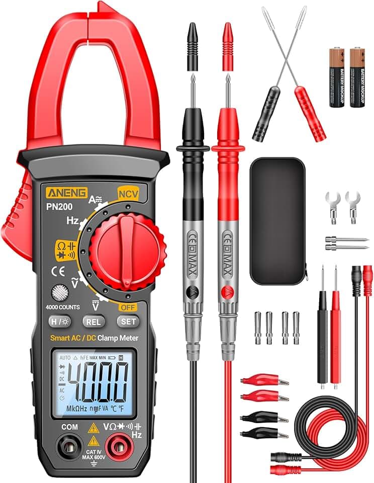 ANENG Multimeter PN200 Stromzange,600A AC/DC,Autorange 4000 Counts TRMS,NCV