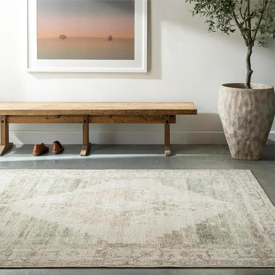 Livabliss x Becki Owens Luca Medallion Area Rug, 7'10" x 10', Olive