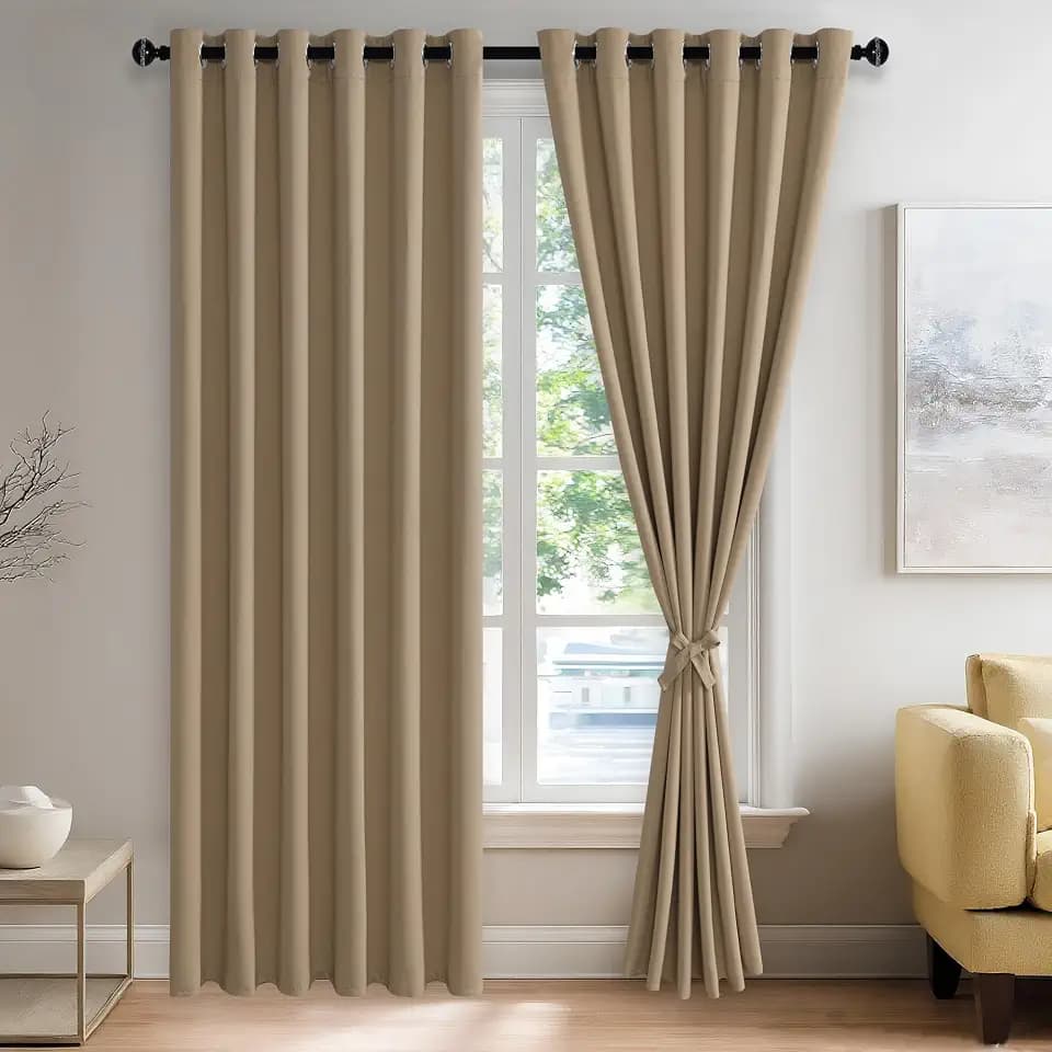JIUZHEN Blackout Curtains for Bedroom Living Room 70 x 84 Inches Long