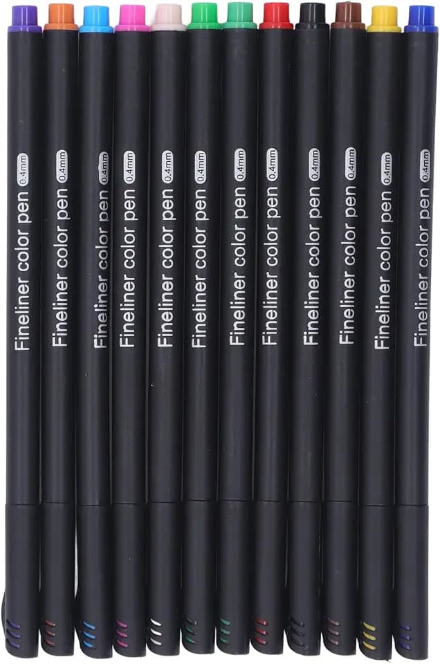 Kadimendium 12 Leuchtende Farben Sublimationstintenstift Set für Explore Air2 Maker Wärmeübertragungsstifte mit Feiner Spitze