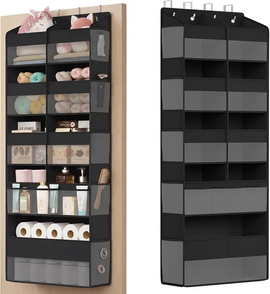 SONGMICS Over-the-Door Organizer, 5 Tier Extra Large of 9 Compartments