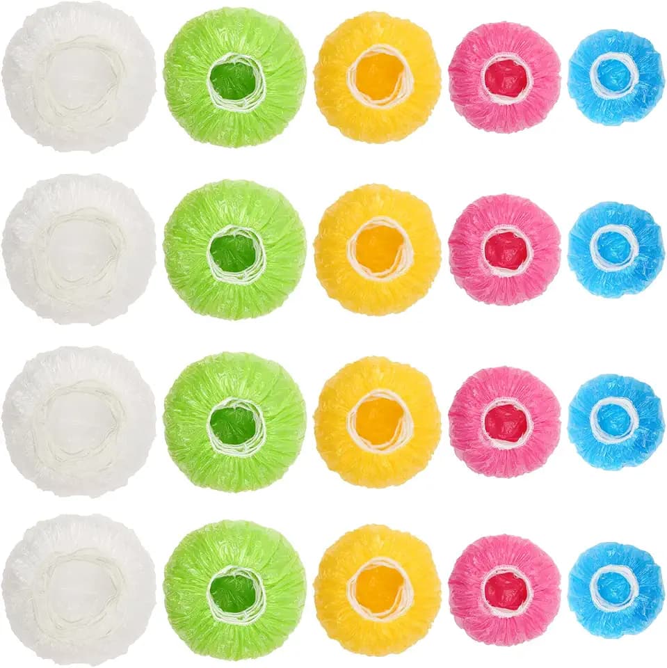130Pcs Bowl Covers, Sublaga 5 Sizes Reusable Elastic Food Bowl Covers
