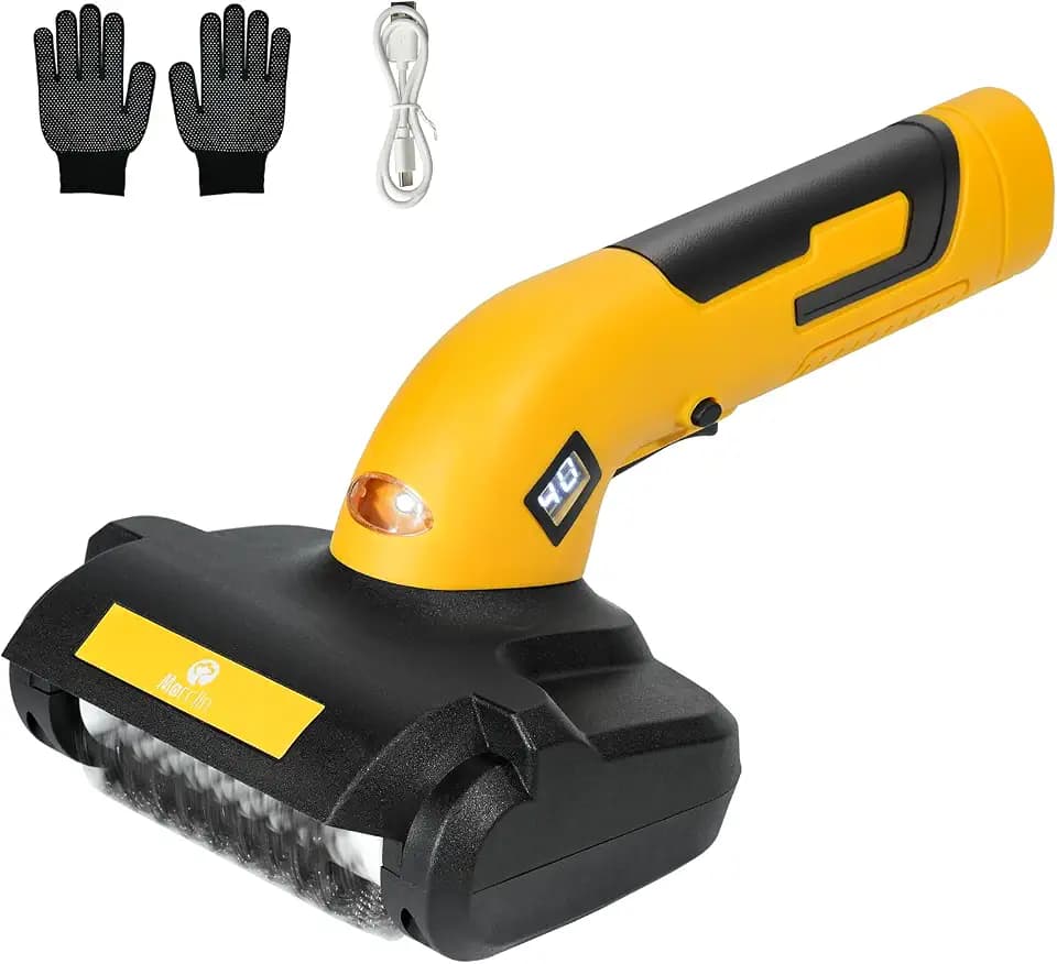 Electric Grill Brush Grill Cleaner with LED Light & Battery Power Display