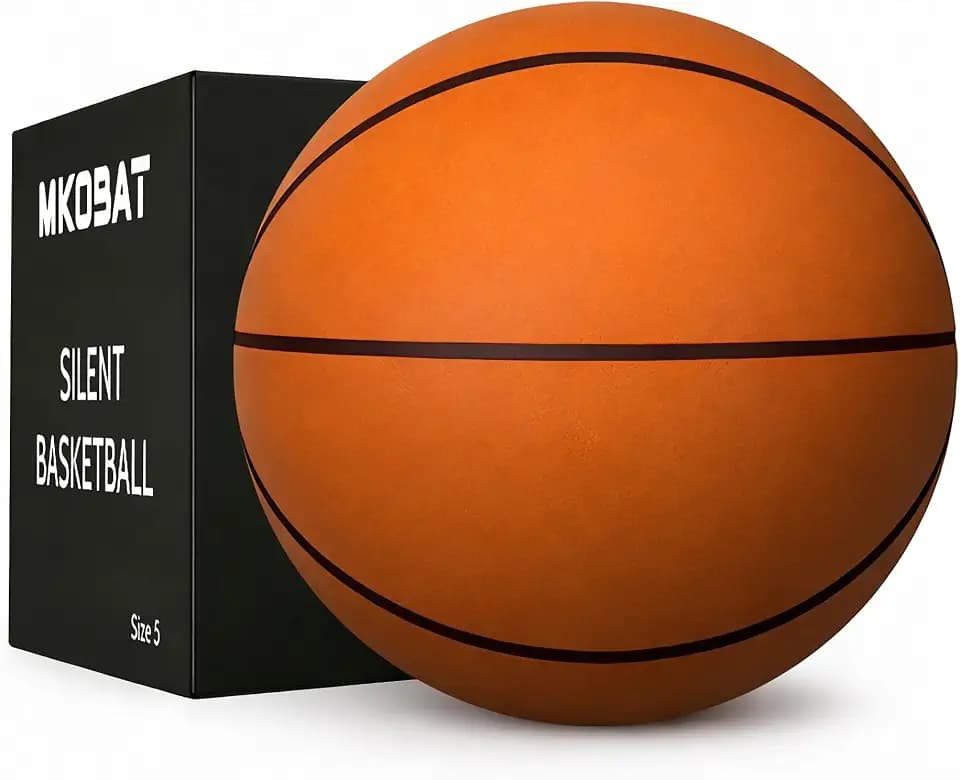 Silent Basketball Size 3/5 (22"/27.5") Ultra-Quiet No-Noise Indoor Training Ball, Soft Bounce Design, Not Vacuum Shipped, Premium Soft Foam Silent Basketball with Individual Gift Packaging