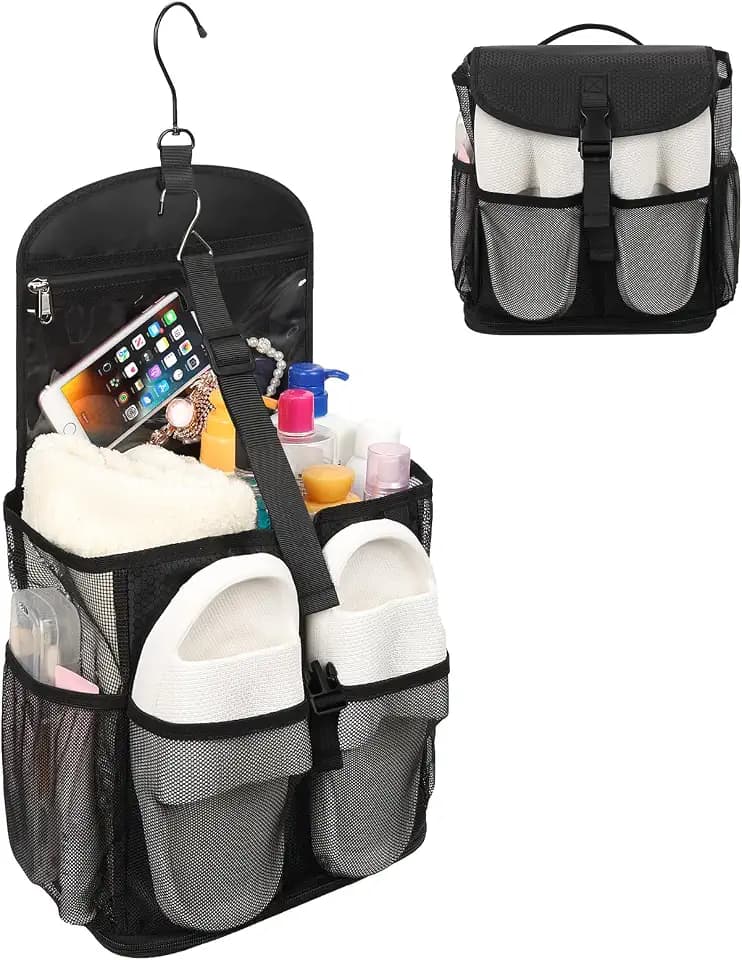 Mesh Shower Caddy Portable Shower Bag for College Dorm Room Essentials