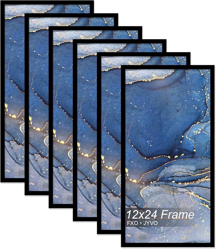 12x24 Picture Frame Set of 6 for Photo Poster Horizontally/Vertically