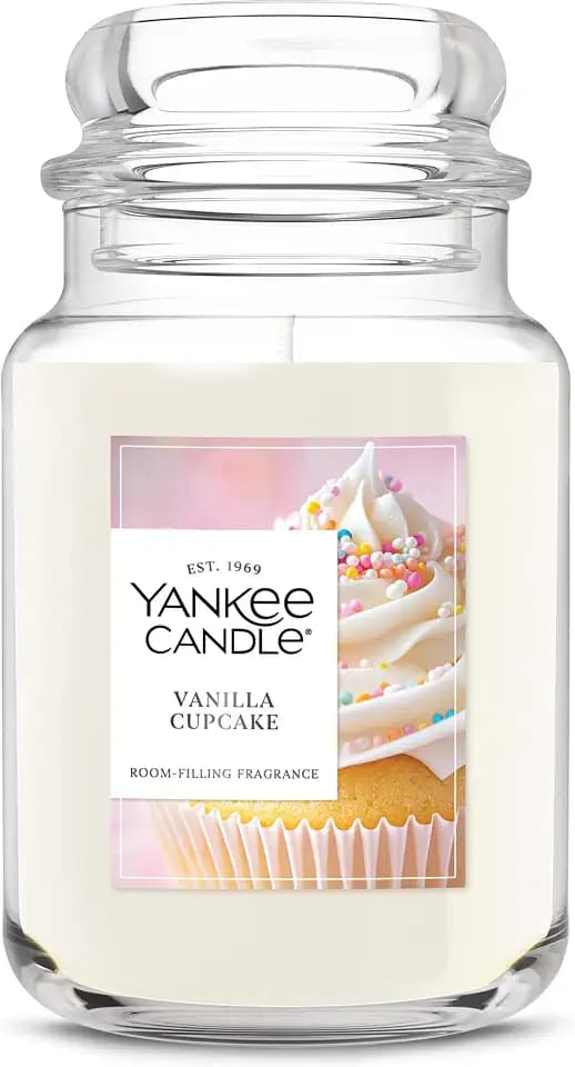 Yankee Candle Vanilla Cupcake Scented Candle, 22oz Large Jar