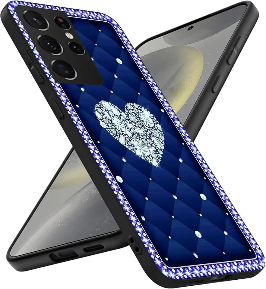 Compatible with Samsung Galaxy S24 Ultra Case, Eternal Heart TPU Charm for Soft Protection Case, image-8