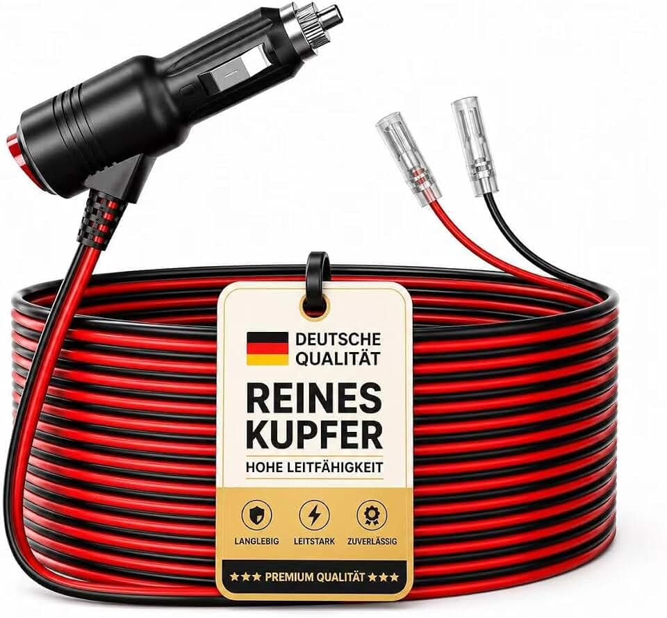 12V Stecker Zigarettenanzünder Stecker KFZ Stecker mit Schalter & Sicherung