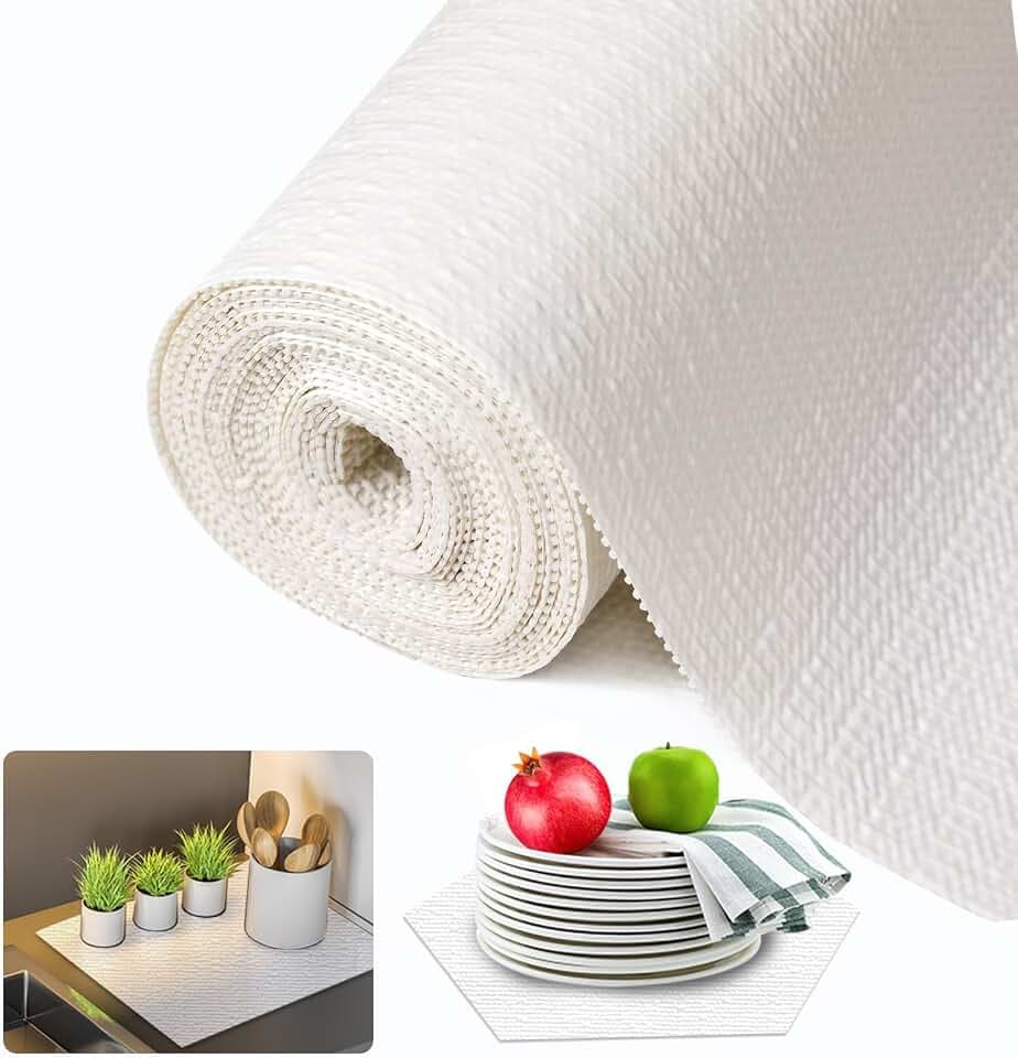 Shelf and Drawer Liner for Kitchen Cabinet Non Adhesive Non Slip
