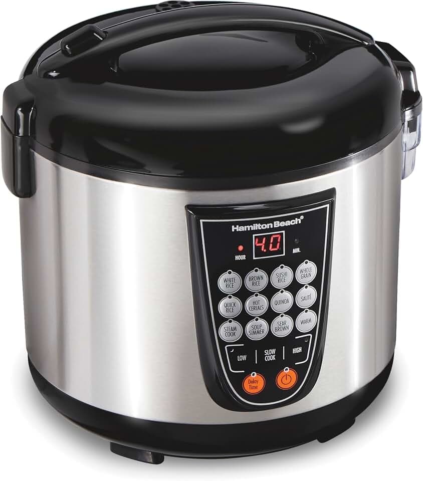 Hamilton Beach Digital Programmable Rice Cooker & Food Steamer