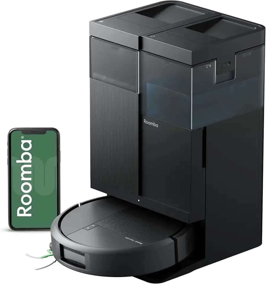 iRobot Roomba Plus 515X Combo Robot + AutoWash Dock, Self‑Cleaning, Heated Wash & Heated Dry, Auto‑Empties up to 90 Days, 2.5X Power-Lifting Suction, 2X Deeper Mopping, Ideal for Pet Hair